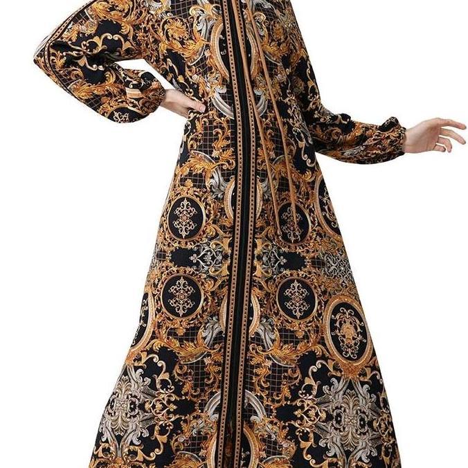 Murah Hikmat A8847-05 White Black Abaya dan scarf Non COD