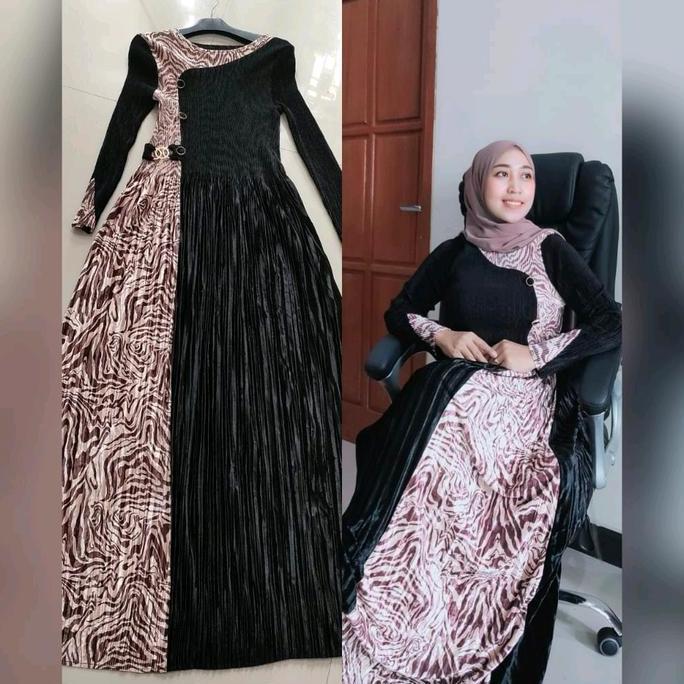 Murah READY STOK GAMIS PLISKET BLUDRU IMPORT Non COD