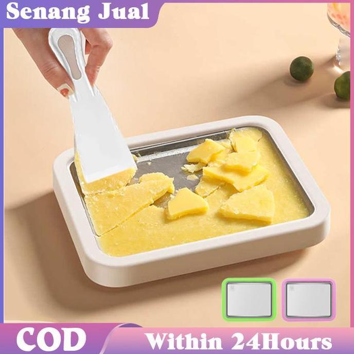 FYODORU Roll Yogurt Fried Ice Pan Alat Pembuat Ice Cream Dan Yogurt Es Krim Alat Pembuat Es Krim