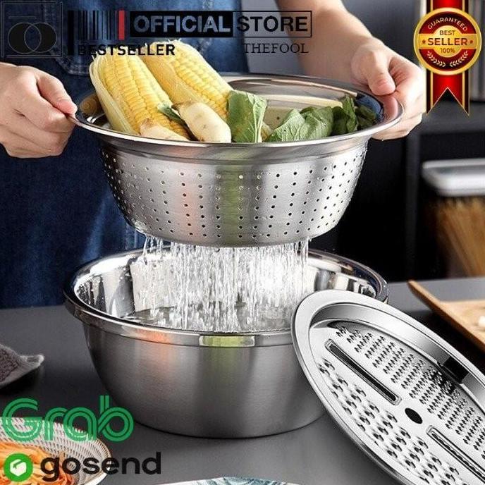 SANDMATEKNO MULTIFUNCTIONAL HAPPIE CUTTER / POTONG & CUCI SAYURAN JADI PRAKTIS TF