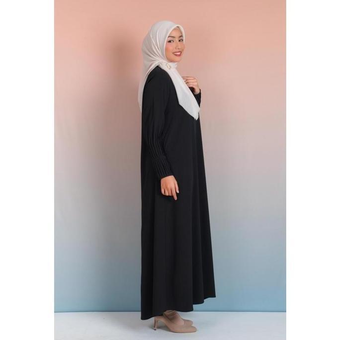 Elzata Gamis manset lipit crinkle (TERBAIK) (TERBARU) (TERMURAH)
