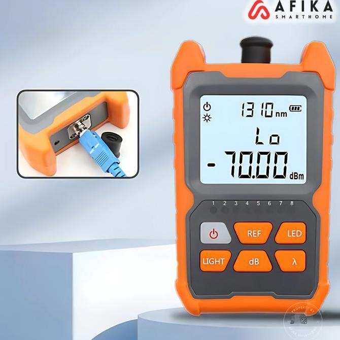 TOEVSKY Alat Tester Kabel Fiber Optik 2in1 OPM Power Meter 6dBm