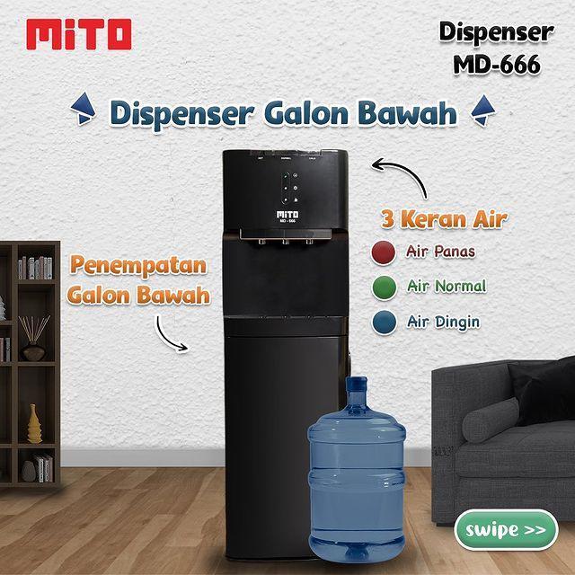 Dispenser Mito MD 666 / MD666 / MD-666 Dispenser Air Galon Bawah
