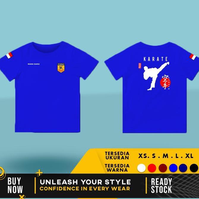 KAOS BAJU KARATE CLUB ANAK BISA REQUEST NAMA Fashion