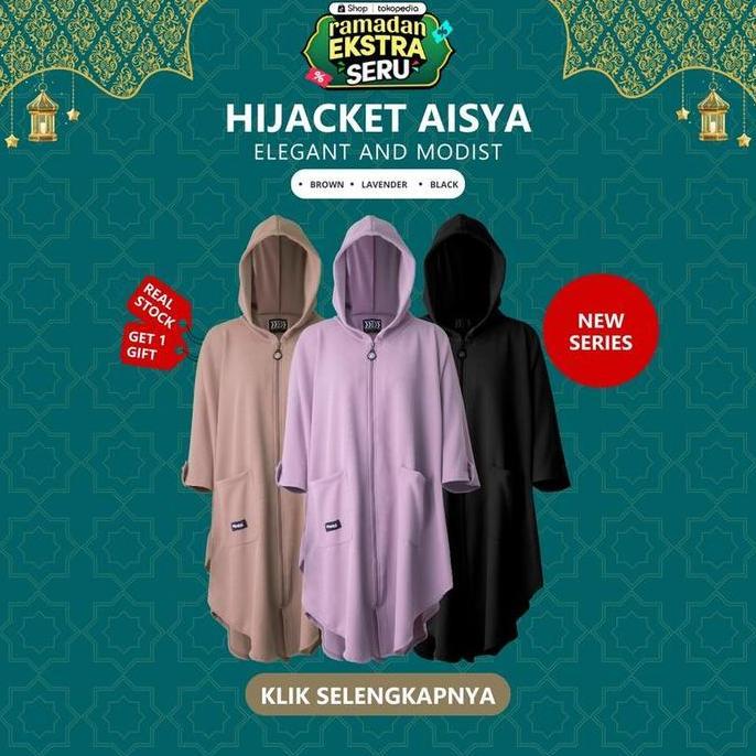 Murah New Launching HIjacket Aisya | Outer Wanita Muslimah Panjang untuk Gamis | Kekinian | Kondanga