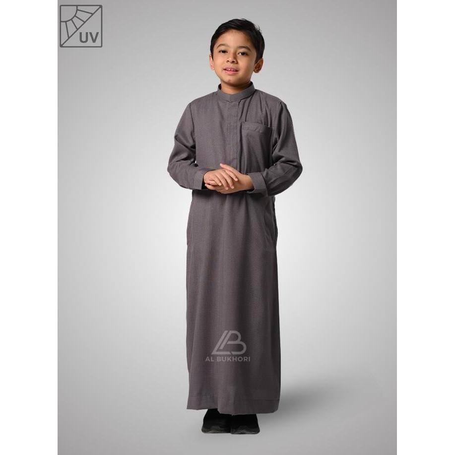 Al Bukhori - ANTI UV Jubah Anak Gamis Laki Laki Thobe Premium 4 - 12 Tahun Lengan Panjang - Jubah Fa