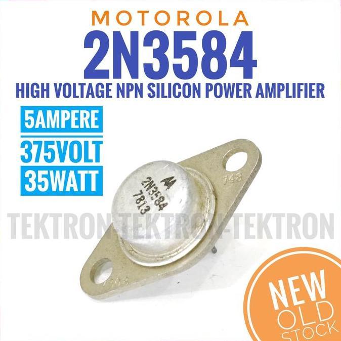 Diskon (1) Motorola 2N3584 NPN 5A 375V 35W new old stock asli original tek70n Diminati Banget