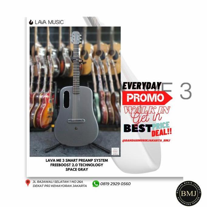 LAVA ME 3 SMART GUITAR 38 inch BMJ (TERBAIK) (TERBARU) (TERMURAH)
