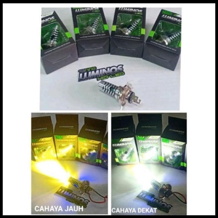DISKON LAMPU LED DEPAN MOTOR H6 LS2 LUMINOS LASER HI LOW  DC DOUBLE Z1 ALFA SIGMA CRYPTON F1ZR FORCE