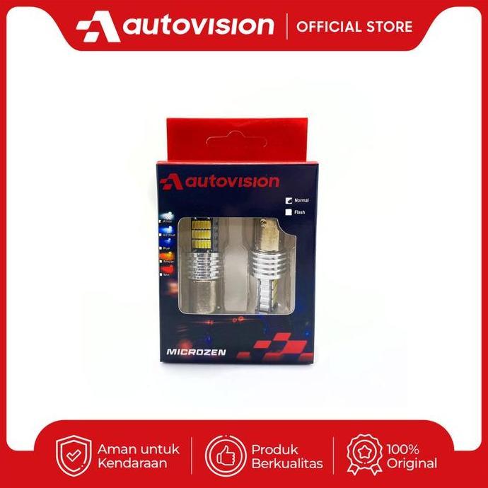 Lampu LED REM S25 (1157) 45-4014SMD 12V White/Putih