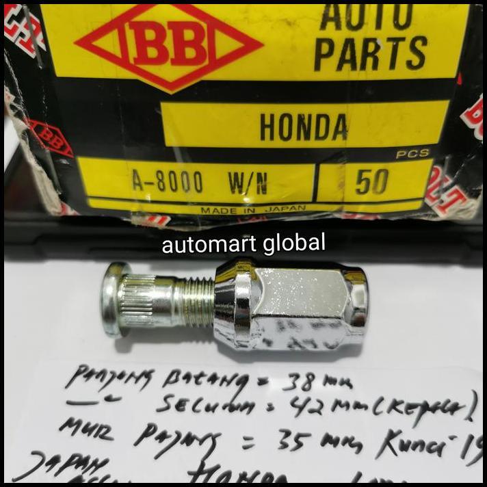BEST DEAL BAUT RODA HONDA JAZZ CRV HRV MOBILIO ASLI JAPAN PANJANG 42 MM 