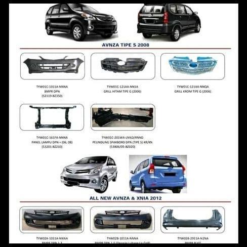 GRATIS ONGKIR BEMPER BUMPER BELAKANG ALL NEW AVANZA XENIA 2012-2015 