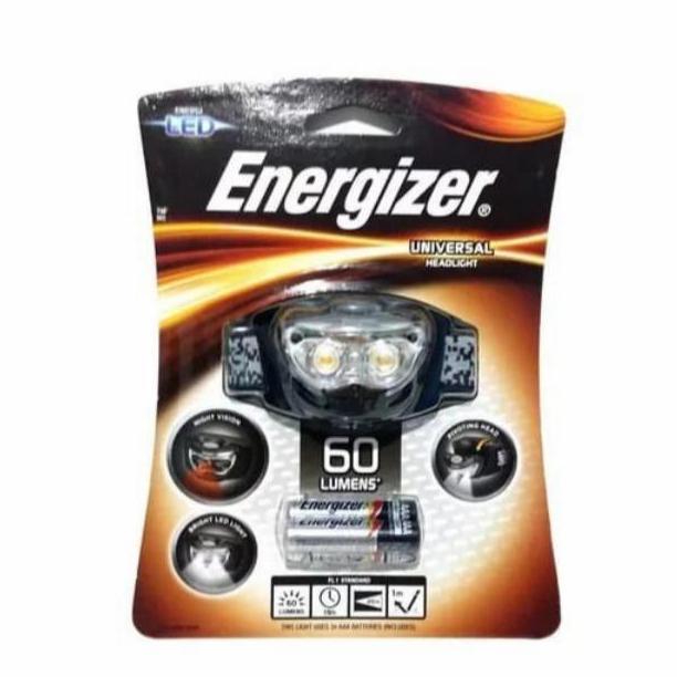 Headlamp Head light head lamp senter kepala ENERGIZER 60 lumen 3led Terlaris