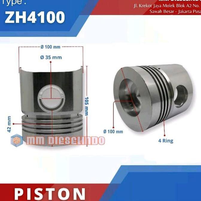 Piston K4100 - Seher Engine Diesel K4100 ZH4100 Weichai Nozzle Panjang
