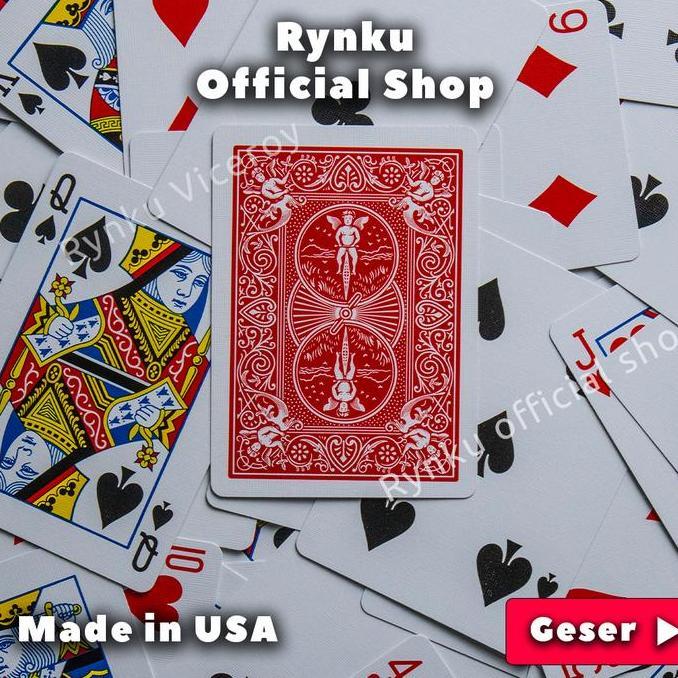 Alisman_Grosir - Kartu Remi Bicycle Playing Card Kartu Sulap Original -Merah