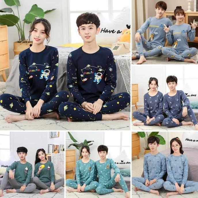 PIYAMA REMAJA UMUR 10-18 TAHUN PASANGAN COUPLE LUCU JRAF