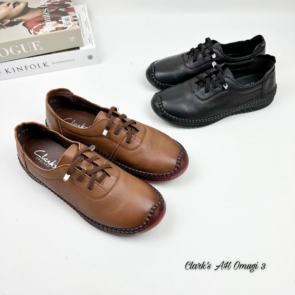 Sepatu Kulit Wanita Clarks Omugi 3 100% Kulit Asli (Best Seller 2023) / Sneakers Wanita Kulit / Sepa