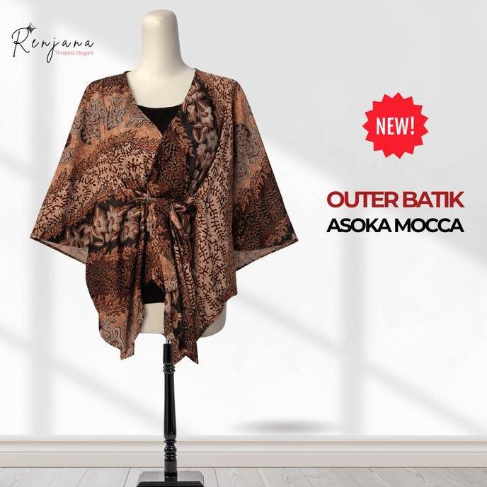 Outer Batik Wanita Modern Model Kimono - Batik Cap Viscose Premium untuk Kondangan & Kantor TA