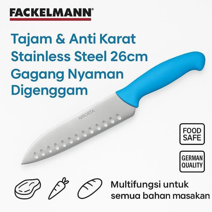 Nirosta Essential Santoku Knife / Pisau Santoku Pisau Dapur Stainless Steel