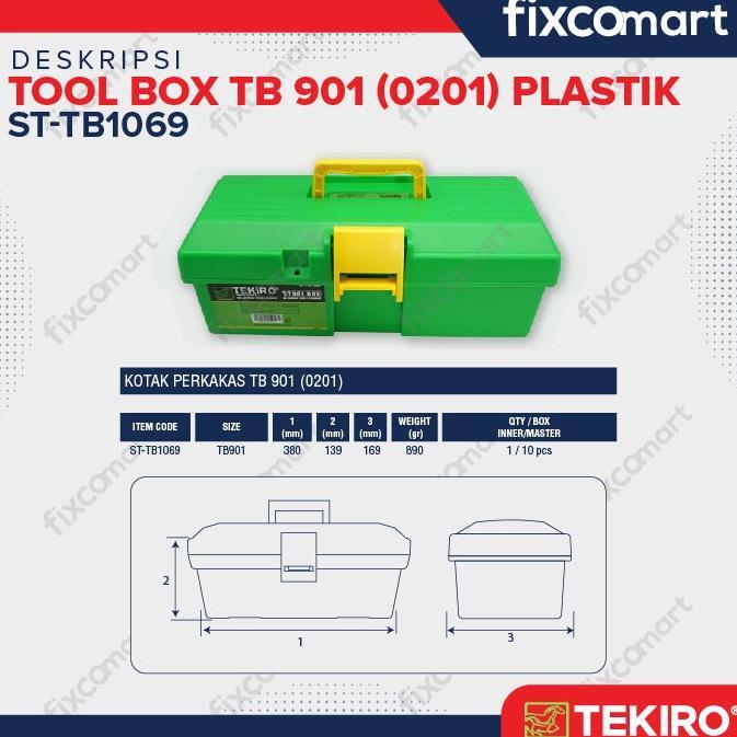 Tekiro Tool Box Plastik 0201 / Tempat Perkakas / Kotak Perkakas