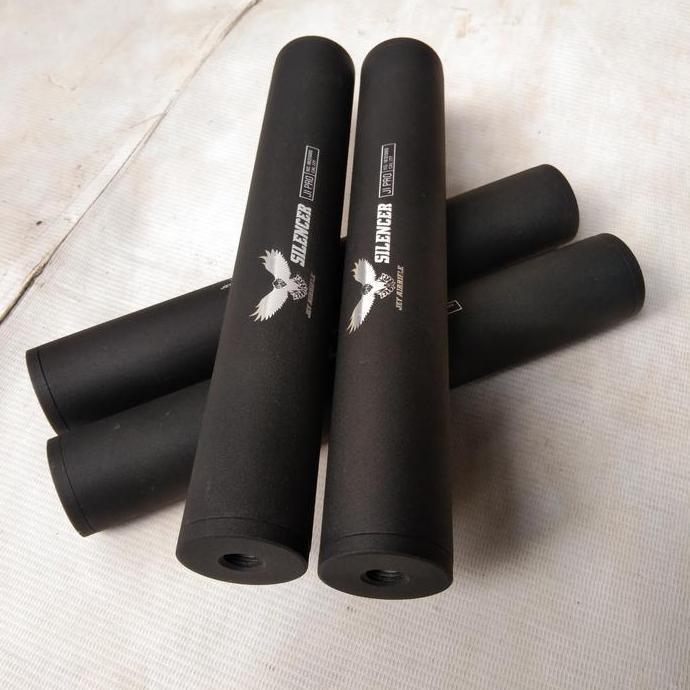 PEREDAM PCP SILENCER/ J1 PRO SUPER SENYAP OD 38 HITAM DOFF TERBARU ORIGINAL DAN TERPERCAYA