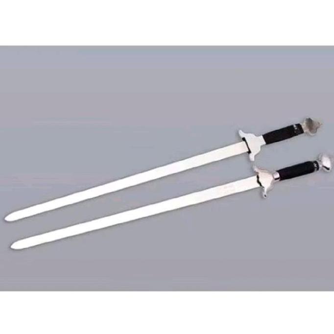 Pedang kembar wushu shuangjian beserta sarung kayu (TERBAIK) (TERBARU) (TERMURAH)