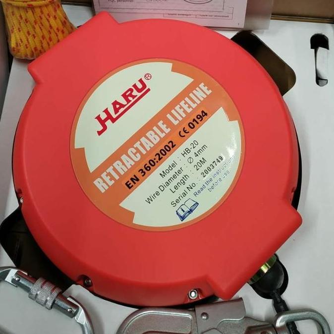 Safety equipment retractable lifeline HARU 20m