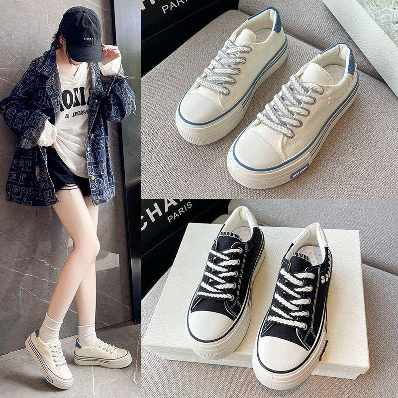 Gsi Qeysha 1289 Sepatu Wanita Sneakers Canvas Sekolah Casual Cewek Kekinian Size "37-40"