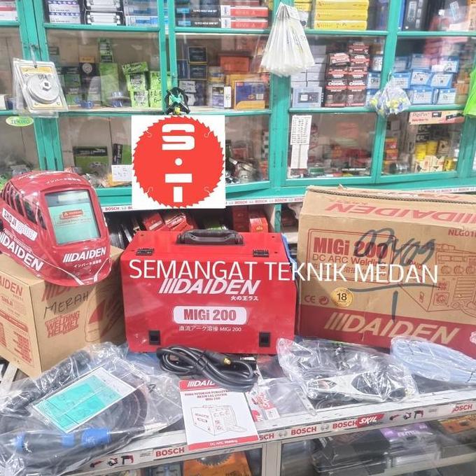 HARGA DISC - MIGi-200 MESIN TRAFO LAS MIG MIGi TANPA GAS CO2 200A 200 A 5kg DAIDEN