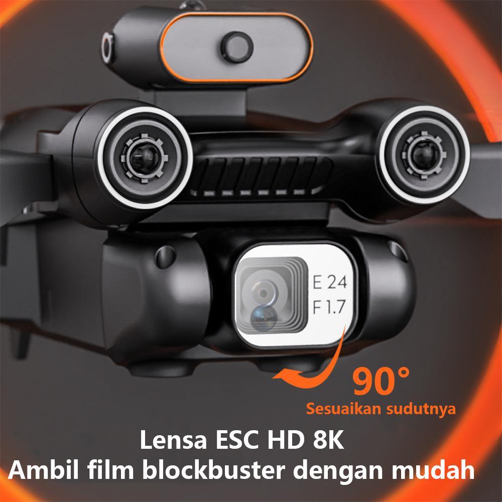 CodDrone Smart P12 Pro Dengan Dual Kamera 4K Hd Fpv Wifi Profesional Dilipat Drone Real Anti Tabraka
