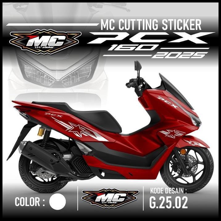 GRATIS ONGKIR (PREMIUM) CUTTING STICKER STRIPING PCX 160 NEW 2025 - AKSESORIS MOTOR STIKER HONDA PCX