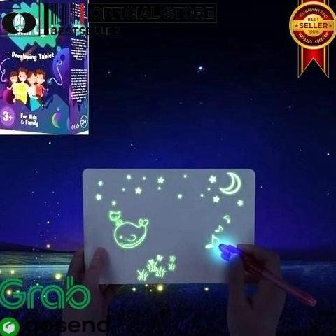 SHANUMID2 MAGIC LIGHT TABLET PAPAN MAGIC DRAWING BOOK ANAK ORIGINAL TH2810 TF