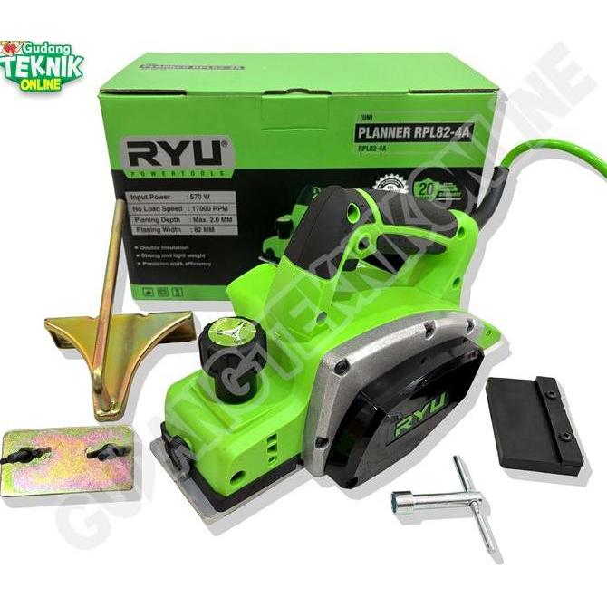 DHEALOKA Mesin Planer RYU RPL82-4A Serut Kayu RYU / Mesin Pasah Serut Kayu Ketam Sugu Pasah RPL82 4A