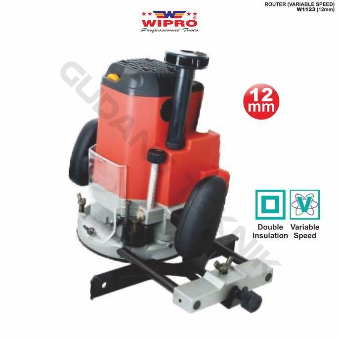 REZORHA Mesin Trimmer Router 12 mm WIPRO W-1123/Mesin Trimer Profil Kayu W1123