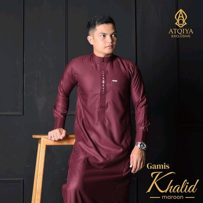 BELI Gamis KHALID Atqiya Exclusive / Jubah PRIA DEWASA / Jubah laki-laki lengan panjang / Pria / Bus