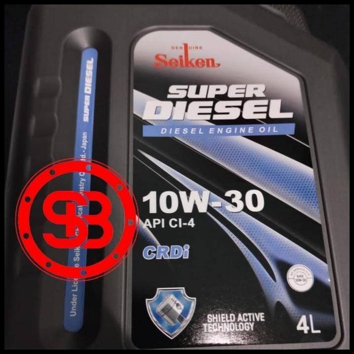 TERLARIS OLI MESIN SEIKEN DIESEL 10W-30 KEMASAN 4 LITER !!!!!!