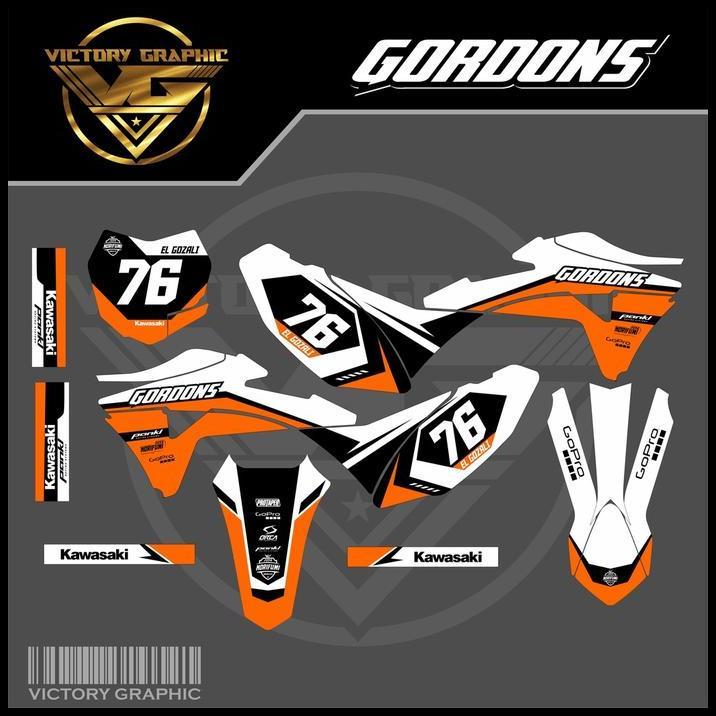 DISKON PREMIUM DECAL KLX GORDON DESIGN CUSTOM DECAL GORDON KLX 