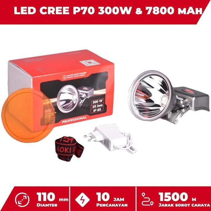 Sale Senter Kepala Led 300W - Senter Kepala Anti Air 300W Senter Sorot Led Super Terang - Senter Kep