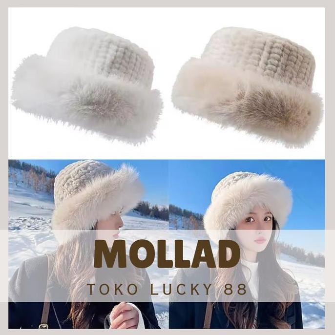 MOLLAD TL0169 Topi Bulu Musim Dingin Mongol Unisex Dewasa Hadiah Topi Winter Fur Faux Import Berkual