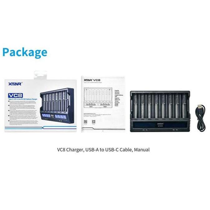 Sadegadiono - Xtar Vc8 Qc3. Charger Type-C 8X217 Protected Battery Charger