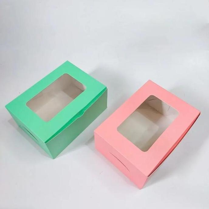 Dus Kue Snack box Kotak Brownies Bolu Cake Ogura JENDELA