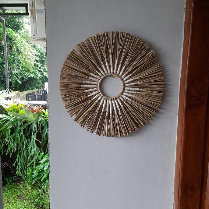 Walldecor Mendong Dengan Makrame.