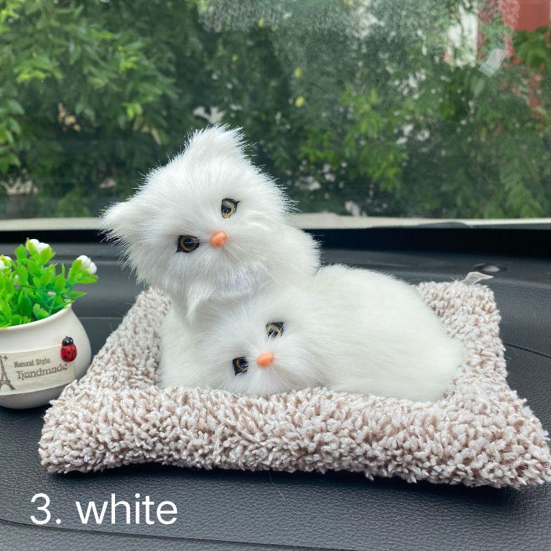 Arang Bambu Kucing Pajangan Dashboard Mobil Pajangan Mobil Arang Bambu Mobil Arang Bambu Dua Kucing 
