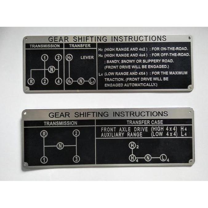 gear shift instrucion fj bj40 hardtop