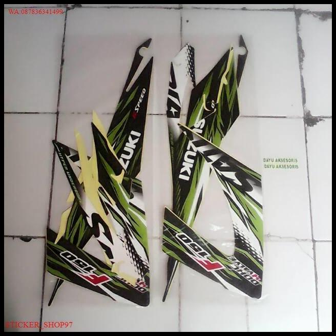 TERBARU (ORI) STRIPING SATRIA FU 2013/2014 HIJAU HITAM KUALITAS ORIGINAL 