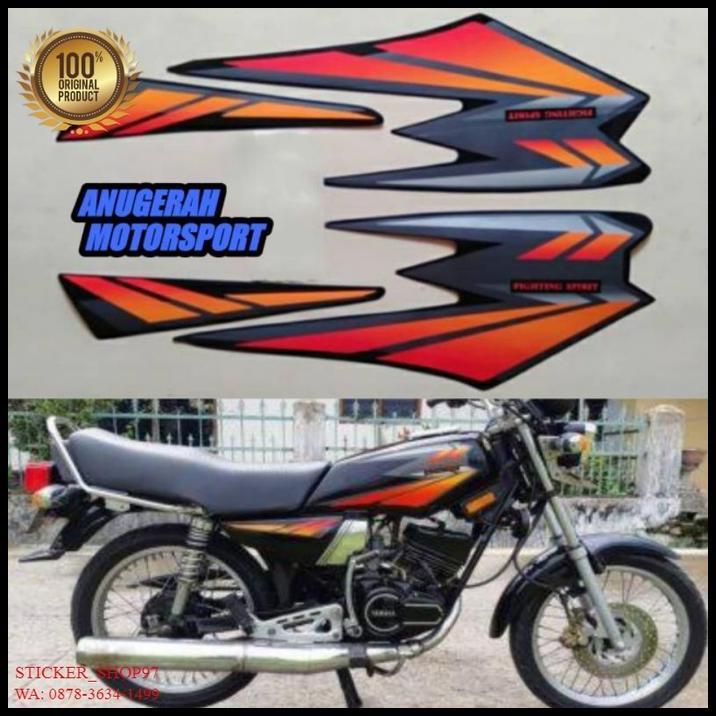 HOT DEAL (ORI) STRIPING RX  KING HITAM  ORANGE 2002 KUALITAS ORIGINAL 