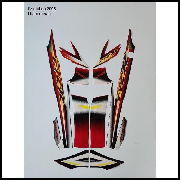 DISKON (ORI) STRIPING ORI YAMAHA FIZ R TH 2003HITAM MERAH KUALITAS ORIGINAL 