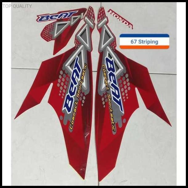 TERLARIS (ORI) STRIPING STIKER MOTOR HONDA BEAT KARBU BEAT CW 2011 KARBU 