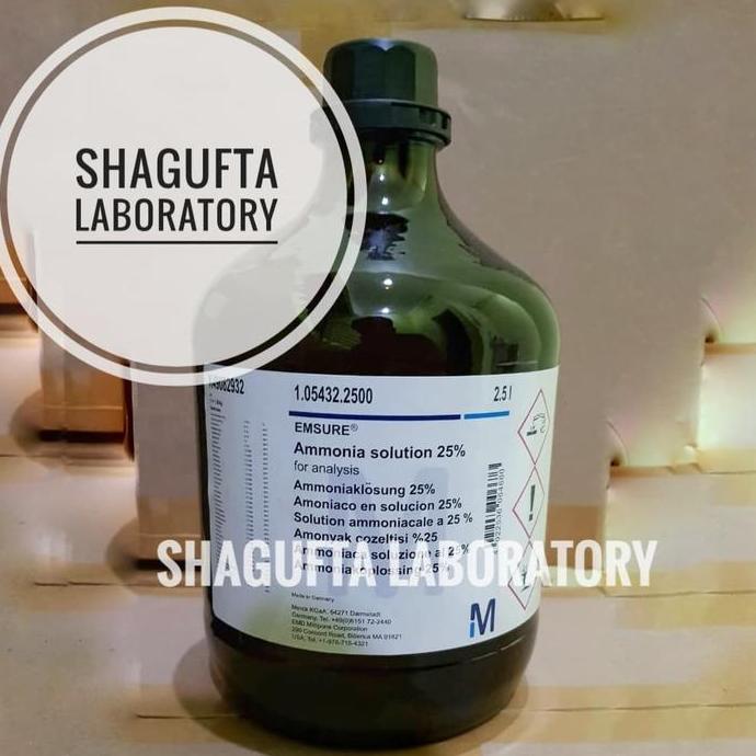 Medclean- Ammonia Solution 25% Pro Analis Merck 105432 2.5L / Larutan Amonia