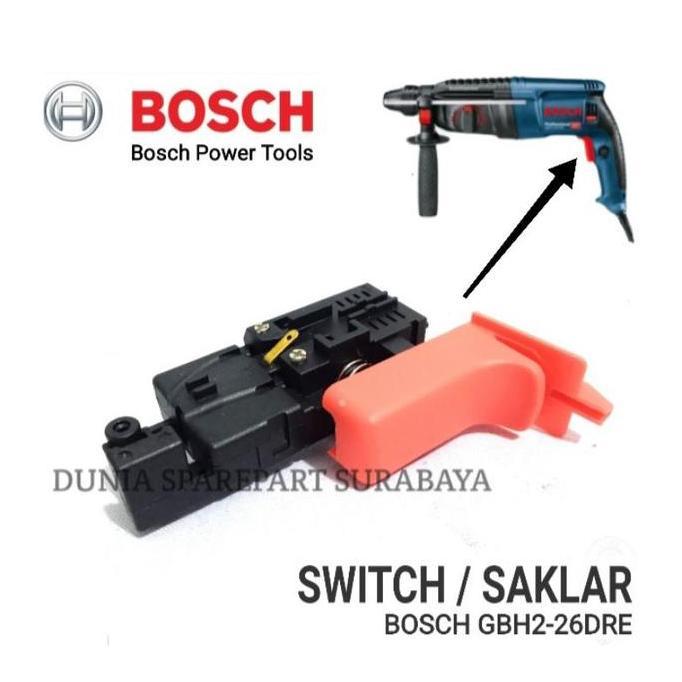 SPAREPART SWITCH BOR GBH2-26 GBH2-22 SKAKEL BOR ROTARY HAMMER BOSCH GBH 2-26 GBH 2-22 SAKLAR ON OFF 